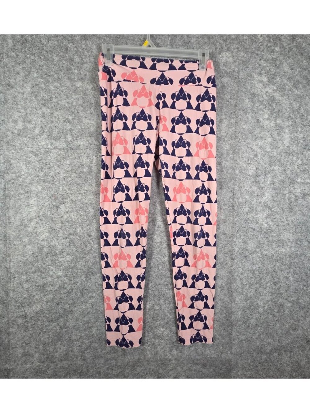 LulaRoe Women's Two Pack Leggings Pink/Blue One Size Disney Themed Soft Strech